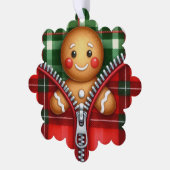 Kerstritssluiting Ginger Bread Ornament Kaart (Links)