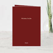 kerstritten feestdagen kaart (Achterkant)