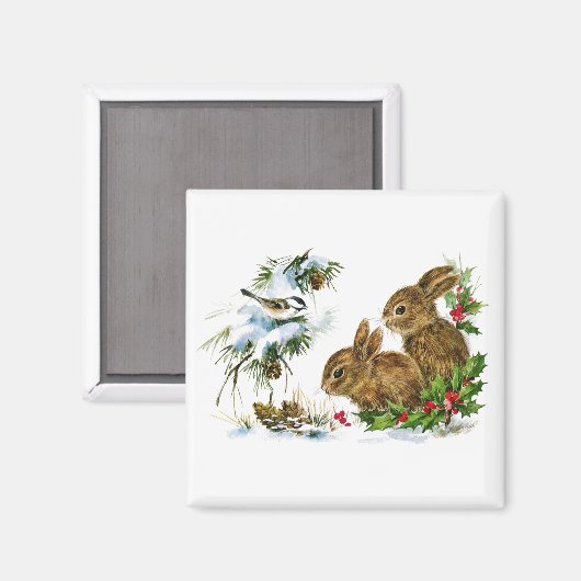 kerstritten magneet (Voorkant / Achterkant)