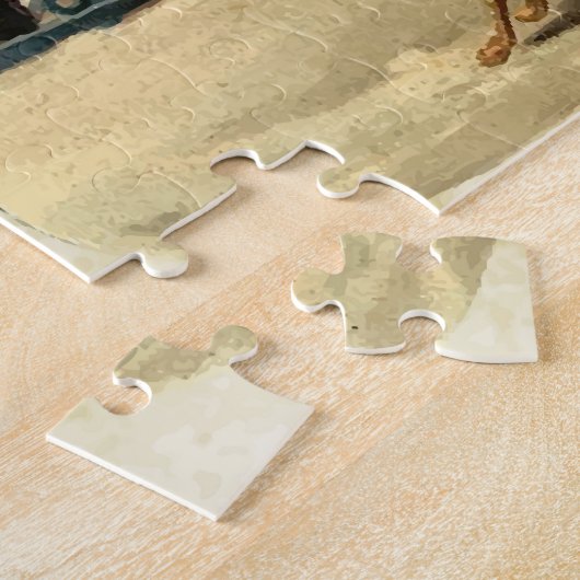  kerstrittrede met Merry Legpuzzel (Zijkant)