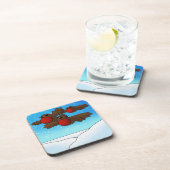 KerstRobin Birds Bier Onderzetter (Rechterzijde)