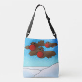 KerstRobin Birds Crossbody Tas (Achterkant)