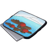 KerstRobin Birds Laptop Sleeve (Voorkant onderkant)