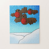 KerstRobin Birds Legpuzzel (Verticaal)