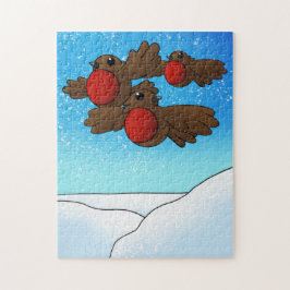 KerstRobin Birds Legpuzzel