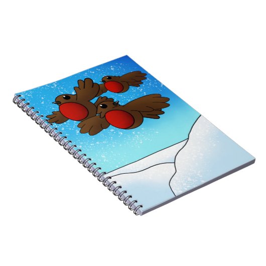 KerstRobin Birds Notitieboek (Rechterzijde)