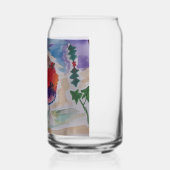 KerstRobin Blikvorm Glas (Achterkant)