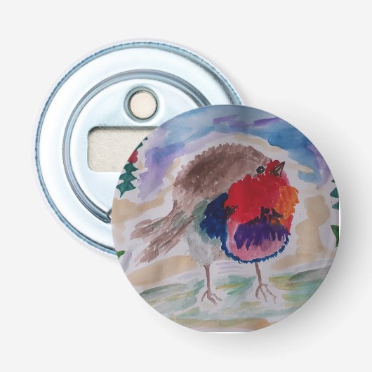 KerstRobin Bottle Opener (Voorkant)