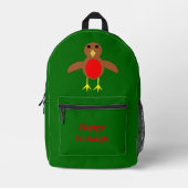 kerstRobin Custom Bedrukte Rugzak (Voorkant)