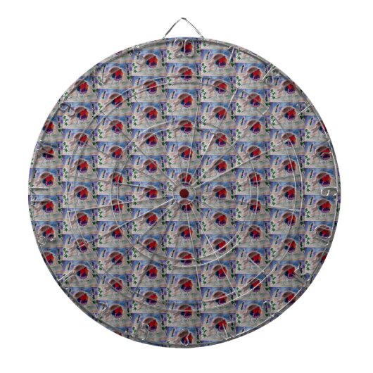 KerstRobin Dartbord (Voorkant)