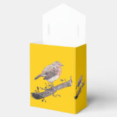 Kerstrobin en damesbladeren bedankdoosjes (Geopend)