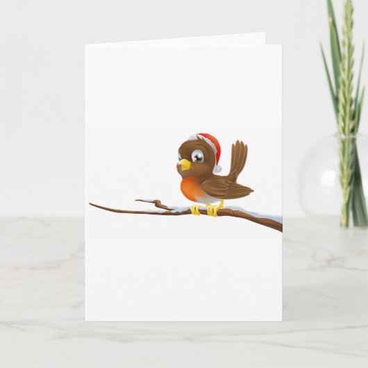 KerstRobin Feestdagen Kaart (Voorkant)