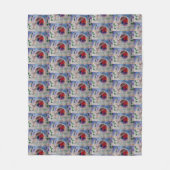 KerstRobin Fleece Deken (Voorkant)