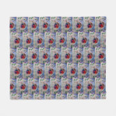 KerstRobin Fleece Deken (Voorkant (Horizontaal))