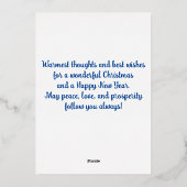 KerstRobin Folie Feestdagenkaart (Achterkant)