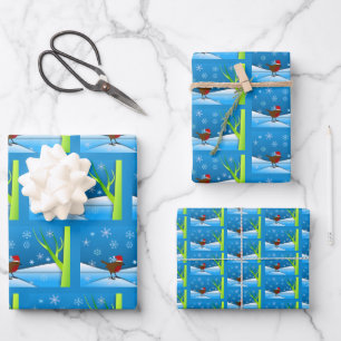 KerstRobin Inpakpapier Vel