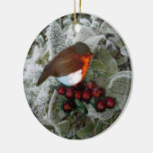 KerstRobin Keramisch Ornament (Links)