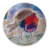 KerstRobin Keramische Knop (Voorkant)