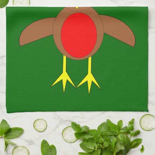 KerstRobin  Kitchen Tow Theedoek (Gevouwen)