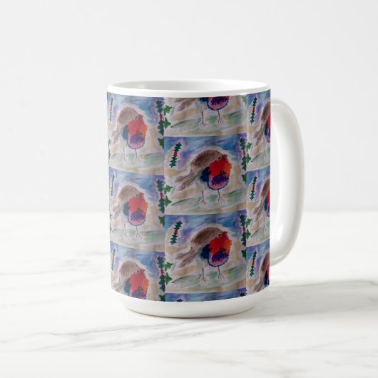 KerstRobin Koffiemok (Voorkant rechts)