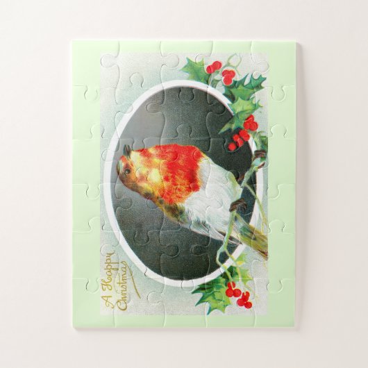 Kerstrobin Legpuzzel (Verticaal)