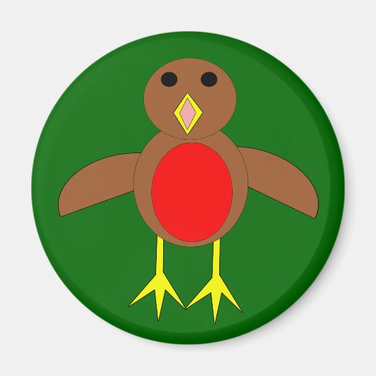 KerstRobin Magnet (Voorkant)