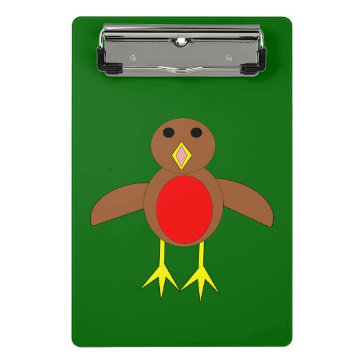 KerstRobin Mini-klembord Mini Klembord (Voorkant)