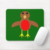KerstRobin Mousepad Muismat (Met muis)