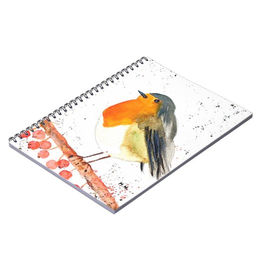 Kerstrobin Notitieboek (Linkerzijde)