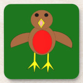 KerstRobin Onderzetter (Voorkant)