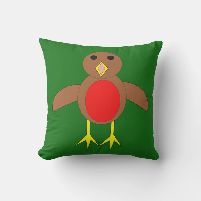KerstRobin Outdoor Pillow Buitenkussen (Voorkant)