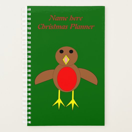 KerstRobin Personalized Planner (Voorkant)