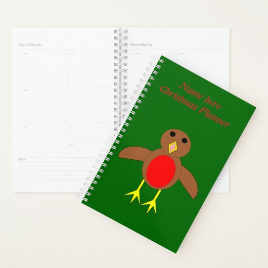 KerstRobin Personalized Planner (Display)