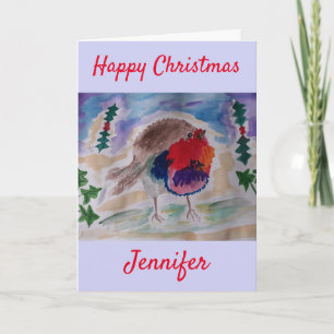 KerstRobin persoonlijke kerstKaart Kaart