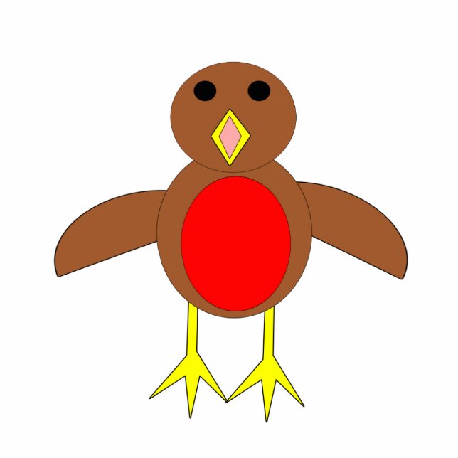 kerstRobin Photo Sculpture Staand Fotobeeldje (Voorkant)