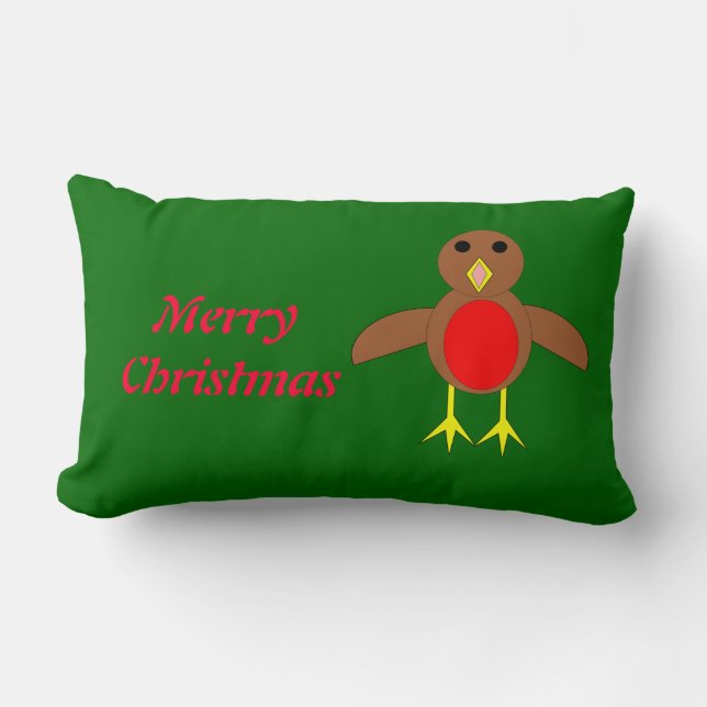 KerstRobin  Pillow Kussen (Voorkant)