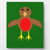 KerstRobin Plaque Fotoplaat (Voorkant)