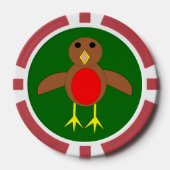 KerstRobin Poker Chips (Voorkant)