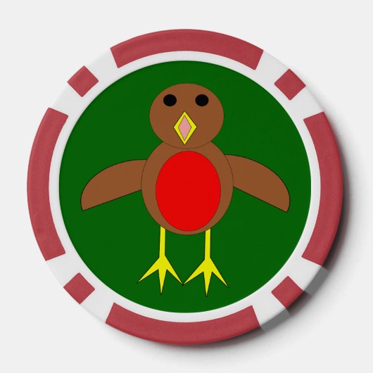 KerstRobin Poker Chips (Achterkant)
