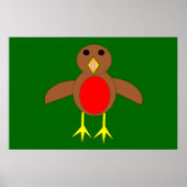 kerstRobin Poster (Voorkant)