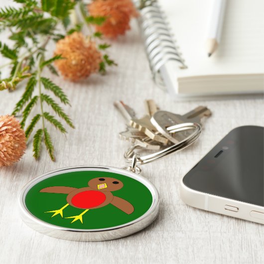 KerstRobin Sleutelhanger (Zijkant)