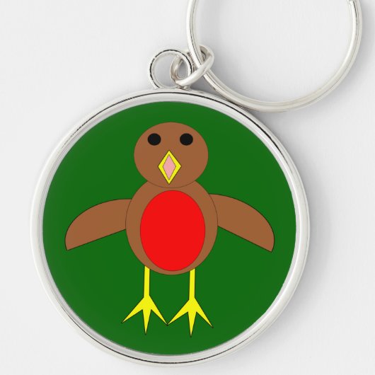 KerstRobin Sleutelhanger (Voorkant)
