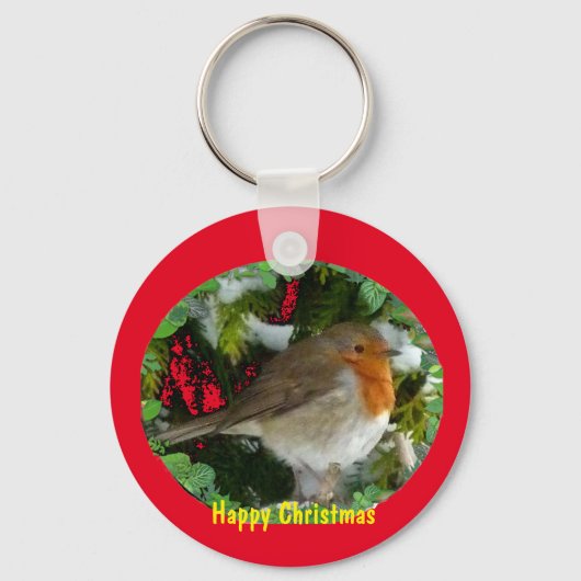 kerstRobin Sleutelhanger (Voorkant)