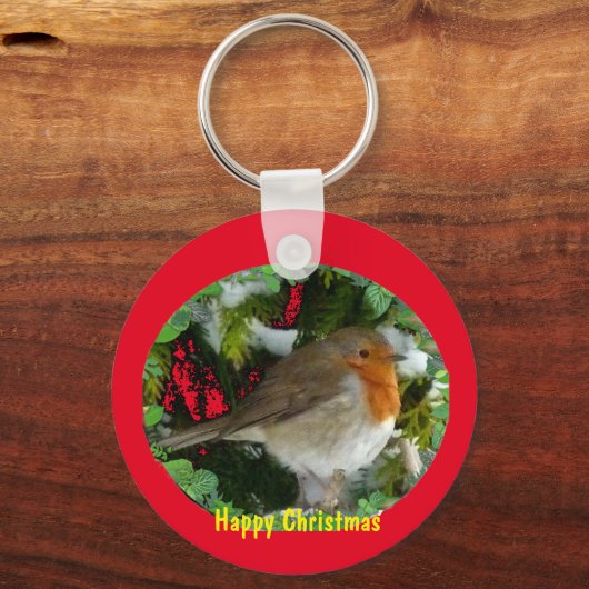 kerstRobin Sleutelhanger (Voorkant)