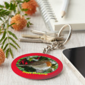 kerstRobin Sleutelhanger (Zijkant)