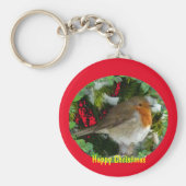 kerstRobin Sleutelhanger (Voorkant)
