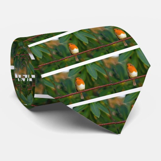 KerstRobin Stropdas (Opgerold)