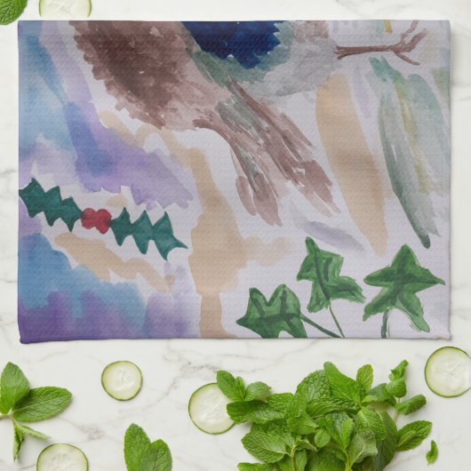 KerstRobin Tea Towel Theedoek (Gevouwen)