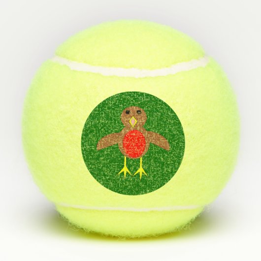 KerstRobin Tennisballen (Achterkant)