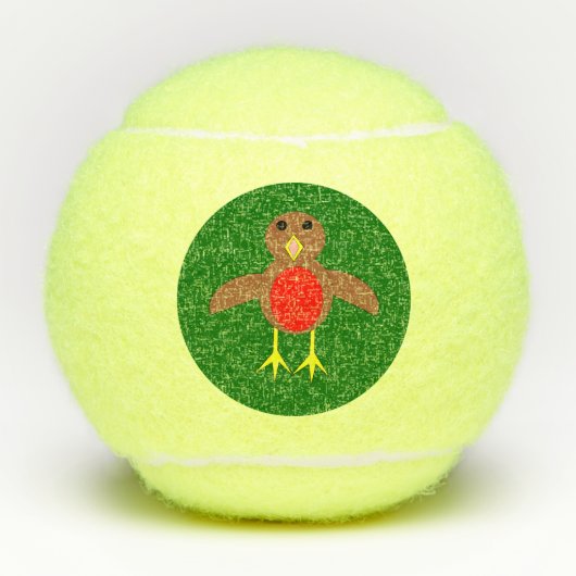 KerstRobin Tennisballen (Voorkant)